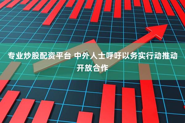 专业炒股配资平台 中外人士呼吁以务实行动推动开放合作